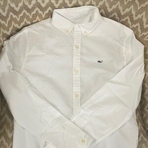 Vineyard Vines White Button Down Shirt for Kids